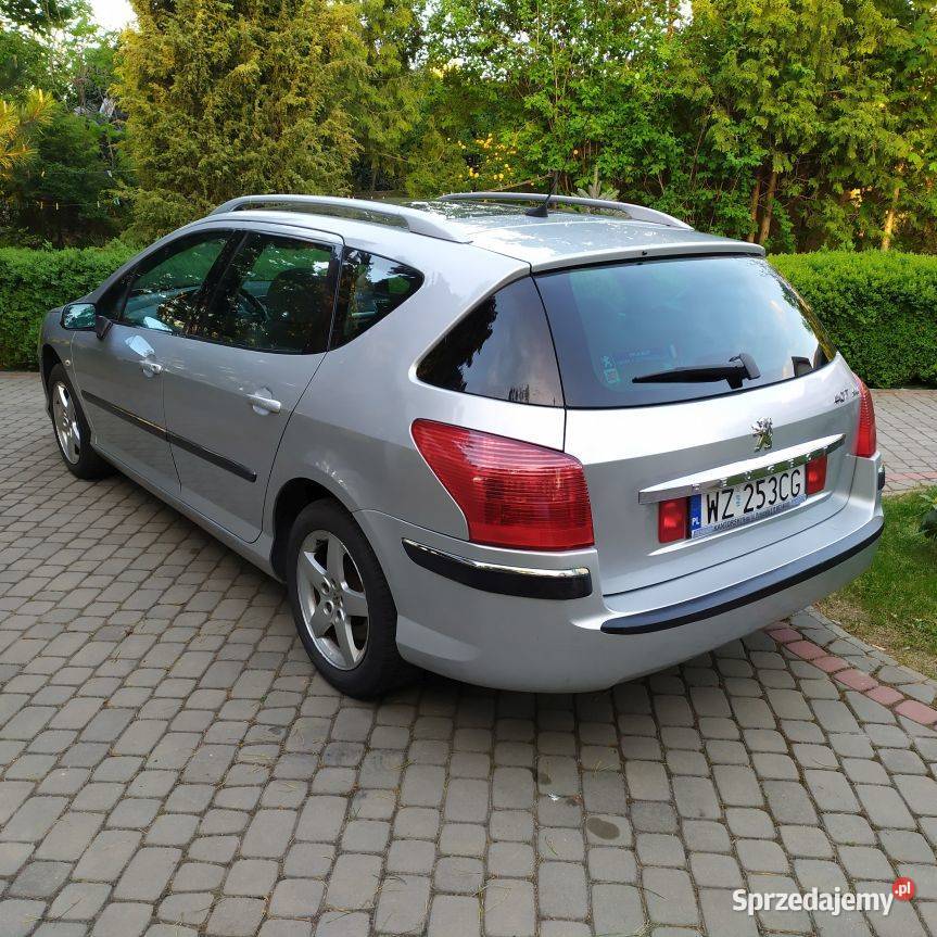 PEUGEOT 407 SW 2005r 20 Benzyna Salon Polska relingi dachowe Peugeot mazowieckie