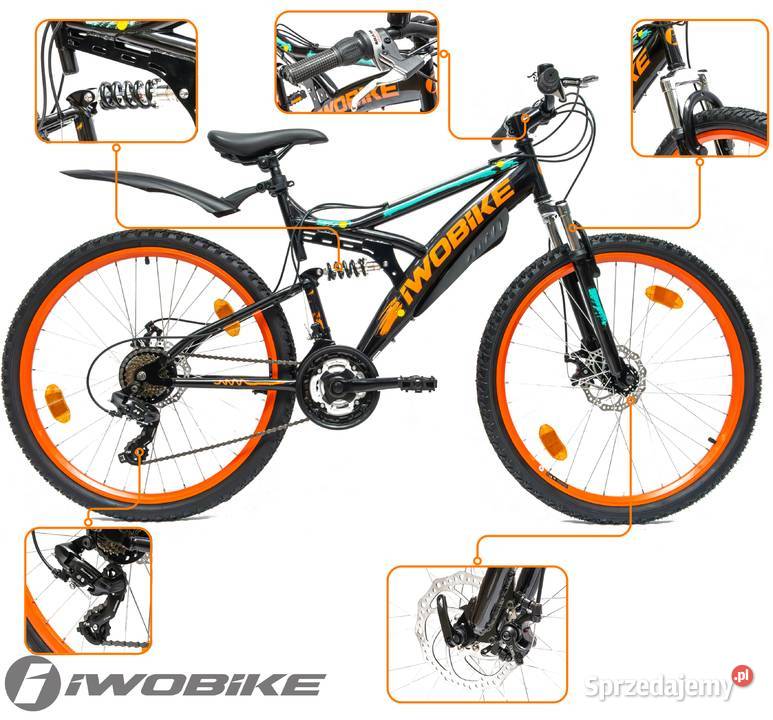 Rower Męski Damski Górski 26 MTB IWOBIKE Shimano Gorlice