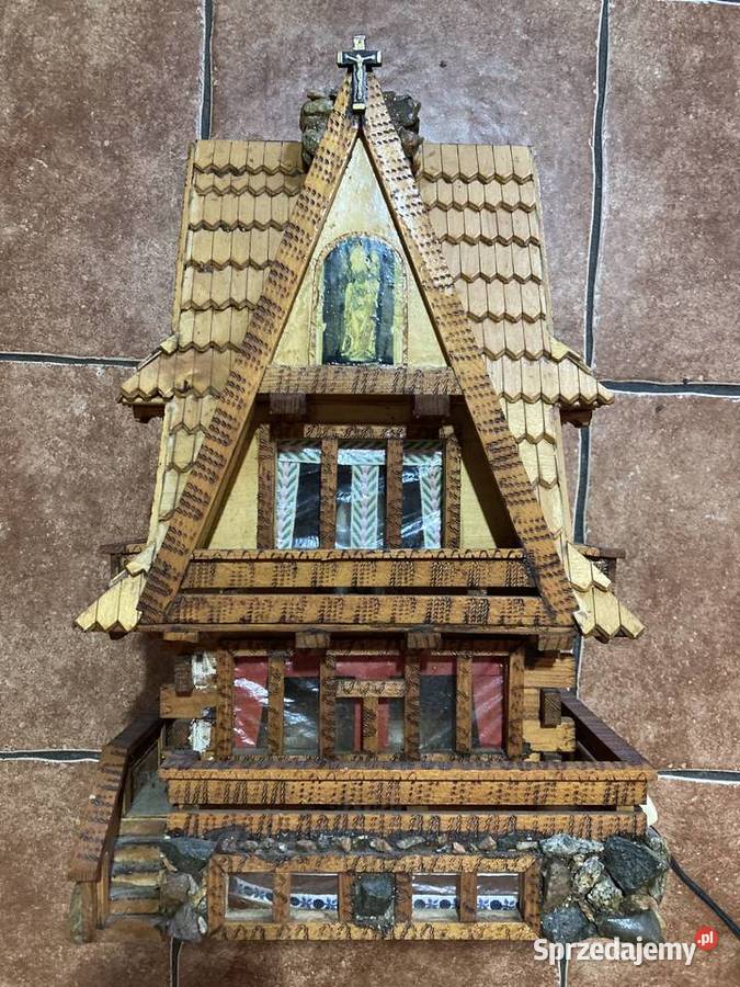 Lampka nocna domek ozdoba małopolskie Ochotnica Górna