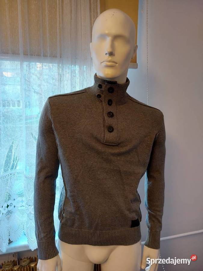 Sweter szary z ochroną szyji Kraków