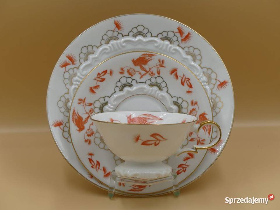 Komplet śniadaniowy Sorau Żary 1928 45 UNIKAT Porcelana i szkło Porcelana i szkło Poznań