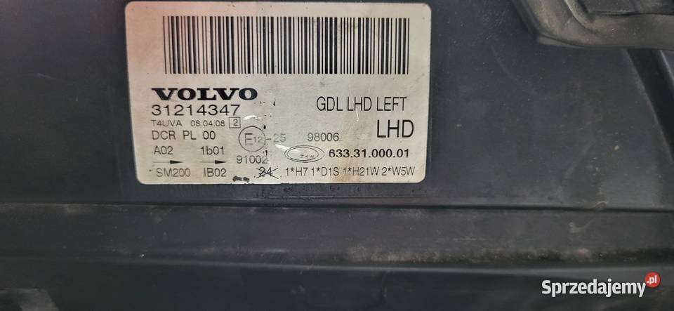 Lampy volvo v70 xenon podkarpackie Narol