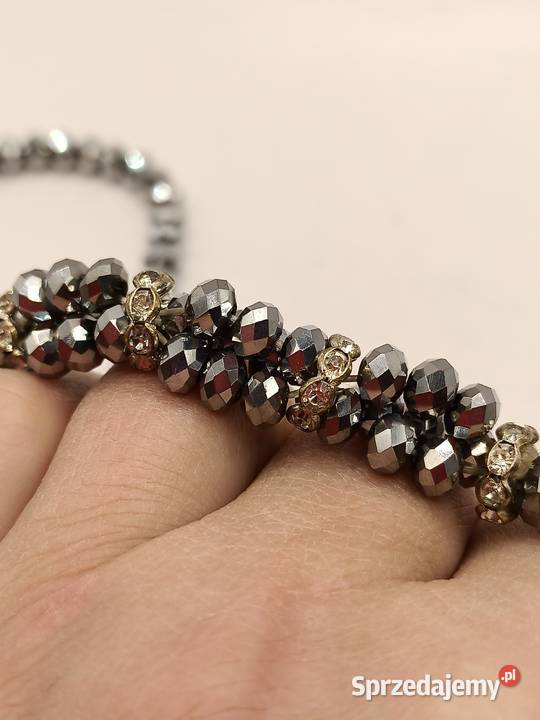 Zestaw biżuterii błyszcząca piękne szlify lubelskie Zamość