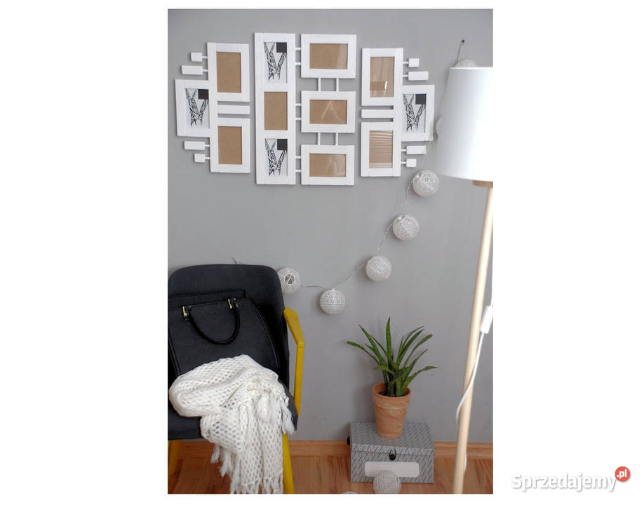Biała galeria ścienna ramki ramka na zdjęcia Szczecin