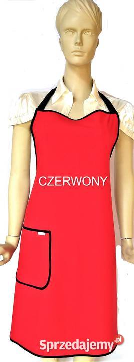 XXL Fartuch DAMSKI czarny zielony czerwony bordo Gdańsk