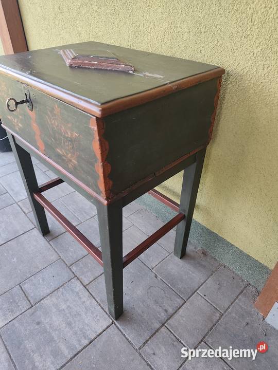 Stara skrzynia XVIII w wielkopolskie