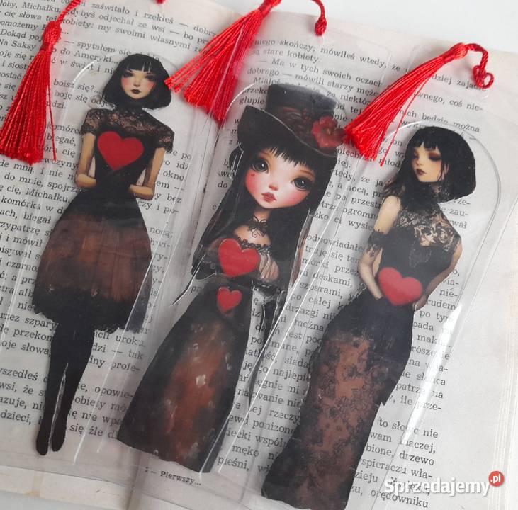 Zakładka do Książki 2 sztuki Zakładki Hand Made Rotmanka