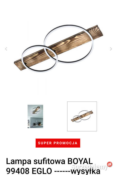 Lampy plafony firmy Eglo outlet Jaworzno sprzedam