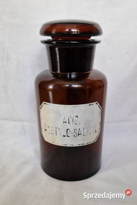 Stary słój apteczny 3l ze szlanym korkiem szkło mazowieckie Warszawa