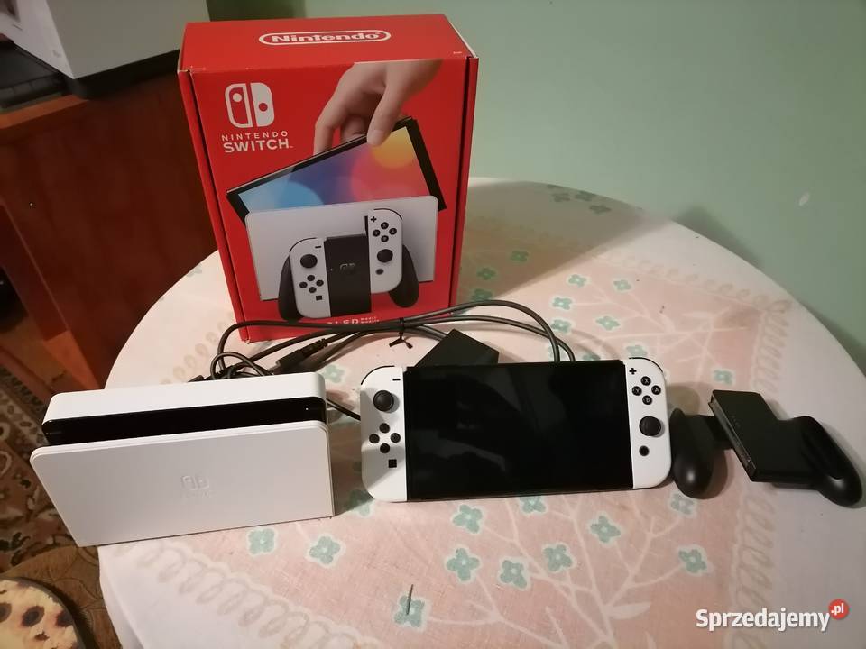 Konsola Nintendo Switch 1 OLED Białoczarna