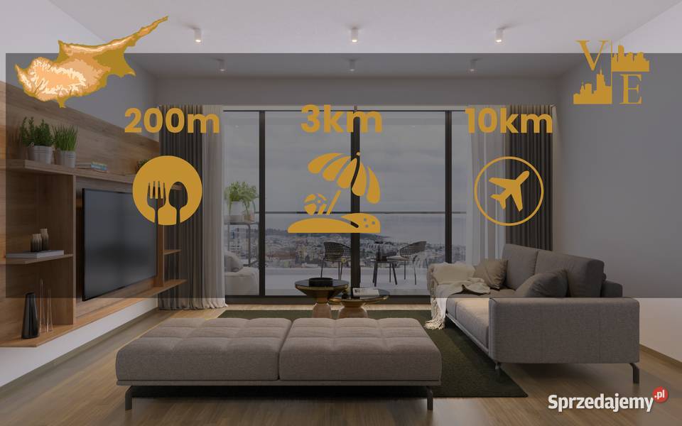 Pafos Cypr Apartament z 3 sypialniami Warszawa
