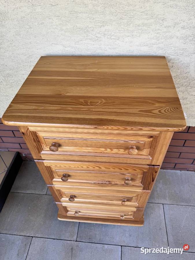 Komoda drewniana sosnowa z szufladami szafka Komody Sulbiny sprzedam