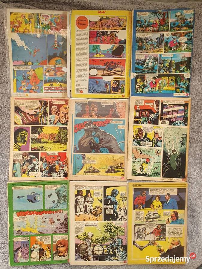 Magazyn Relax zestaw 25ciu numerów komiksy PRL Polskie pomorskie Gdynia