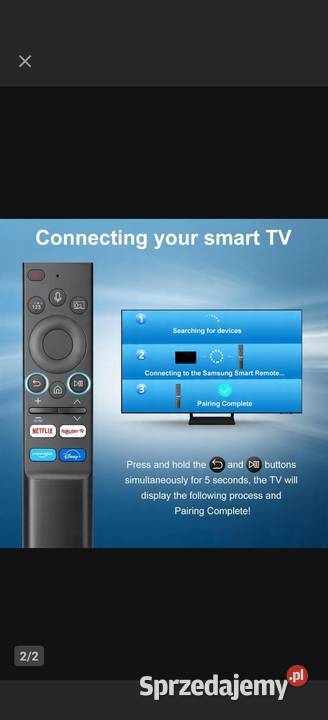 Pilot do Telewizora Samsung SmartTV Frame Serif