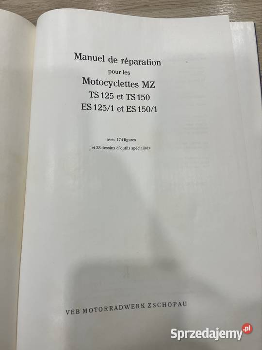 Książka naprawcza mz ts i es 125150 export igła Kolbuszowa Górna