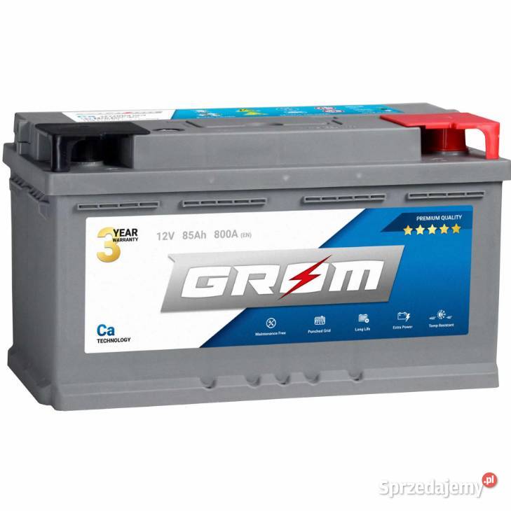 Akumulator GROM Premium 85Ah 800A EN DTR Niski Malbork - Sprzedajemy.pl