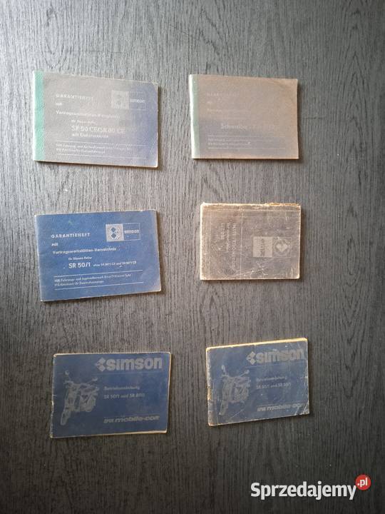 Instrukcja obsługi Simson MZ DDR