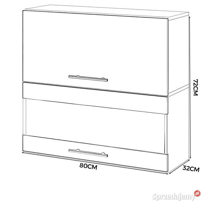 szafka kuchenna wisząca witryna szklana klapowa Elbląg