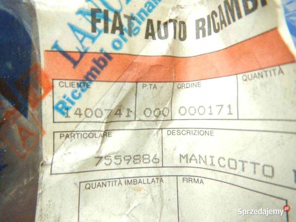 PRZEWÓD POWIETRZA FIAT UNO 8693 ORYGINAŁ