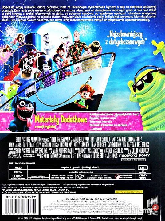 HOTEL TRANSYLWANIA 1 3 3 DVD Filmy Kalisz