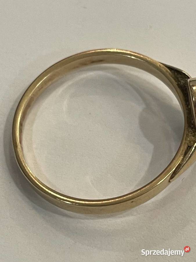 Złoty pierścionek z koralem złoto 14K rozmiar 20 Kraków