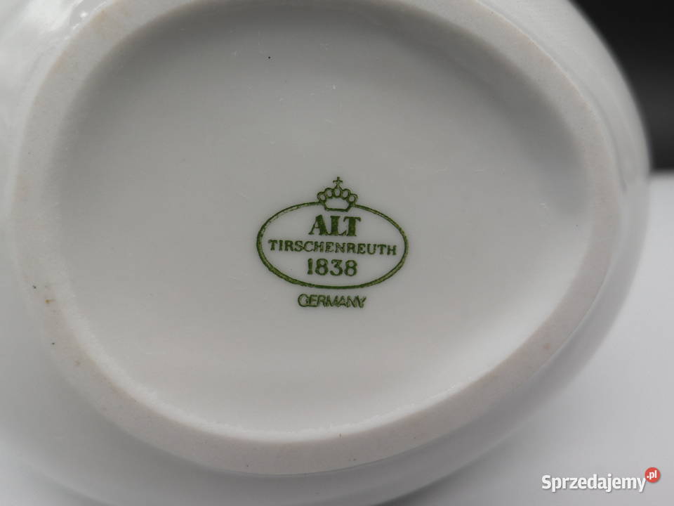 Tirschenreuth Biały Porcelanowy Modernistyczny wielkopolskie sprzedam