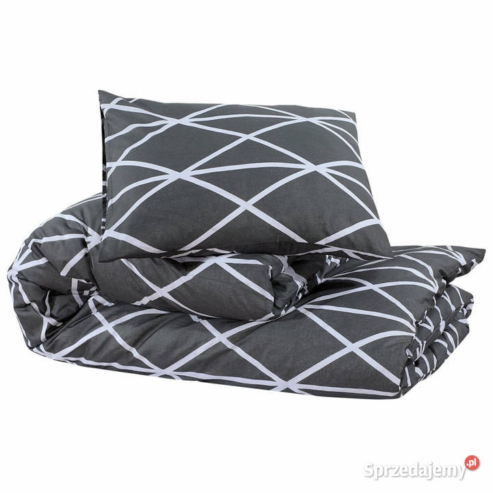 Zestaw pościeli szary 200x200 bawełna WM136056 mazowieckie Warszawa