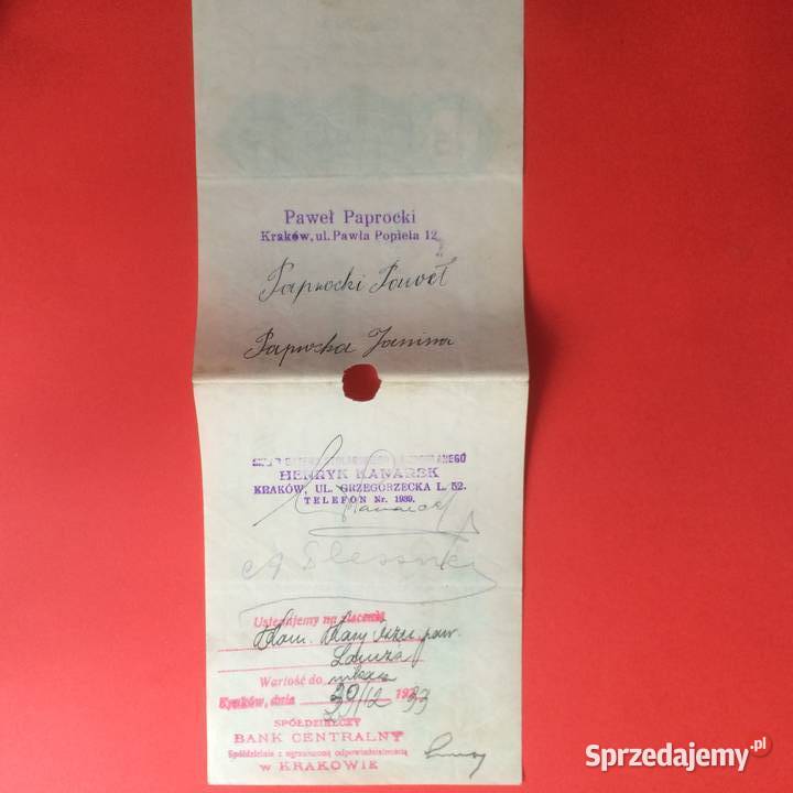 1514 Weksel Wystawiony W Krakowie 11 Szczecin