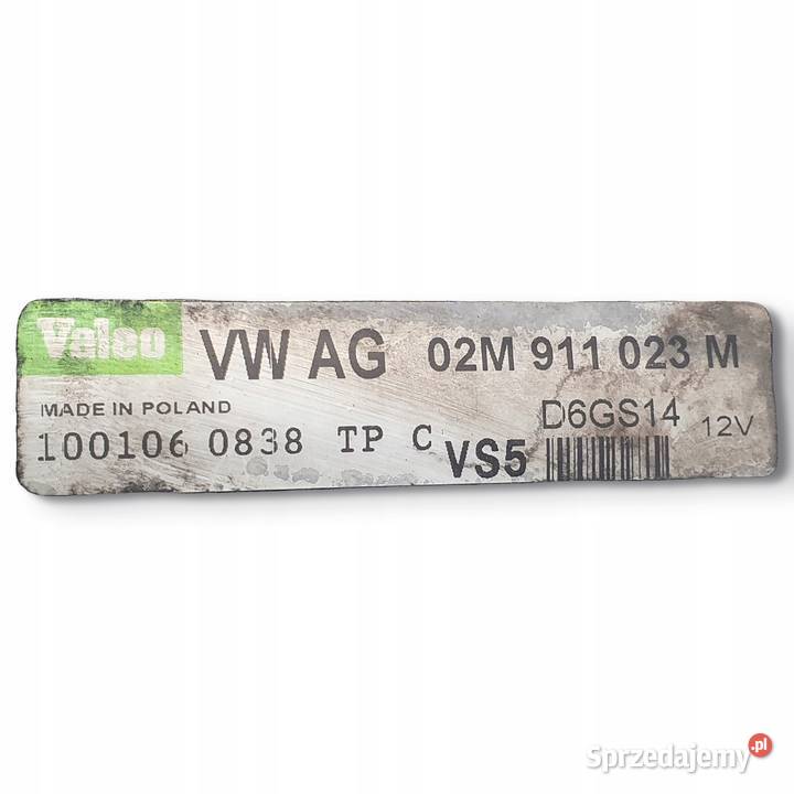 ROZRUSZNIK Audi A3 8P 20 TFSI valeo 02M911023M Chełm
