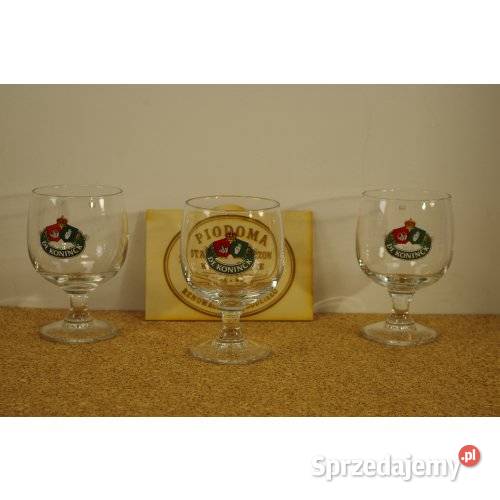 Komplet 3 kielichów do piwa De Koninck szkło Porcelana i szkło sprzedam