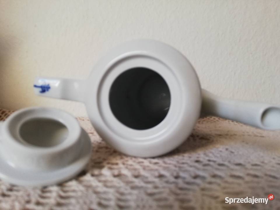 Dzbanek porcelana kahla wzór słomkowy