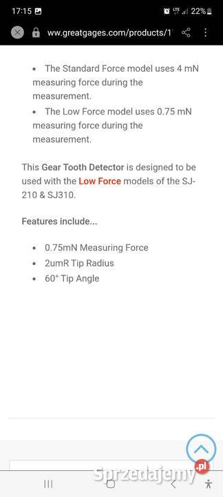 Detektor chropowatosciomuerza Biznes i Przemysł warmińsko-mazurskie Elbląg