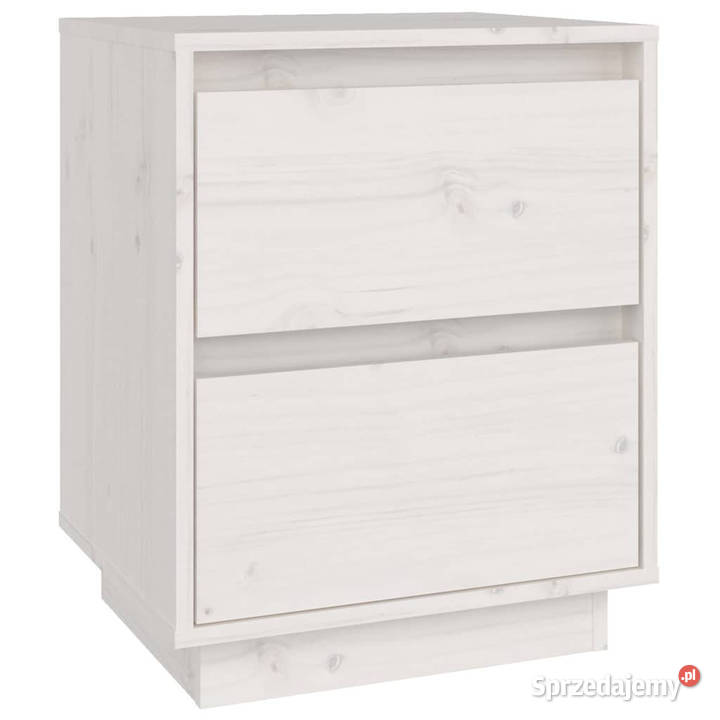 Szafki nocne 2 białe 40x35x50 lite drewno Warszawa