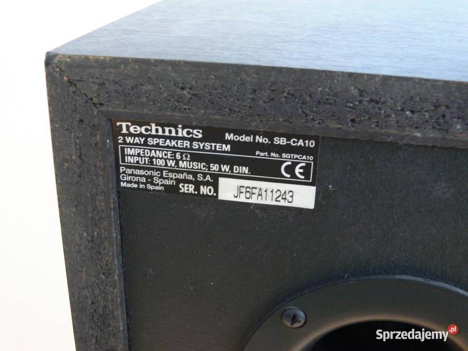 Kolumny Technics SBCA10 mocne 2 x 100 wat podkarpackie Jasło
