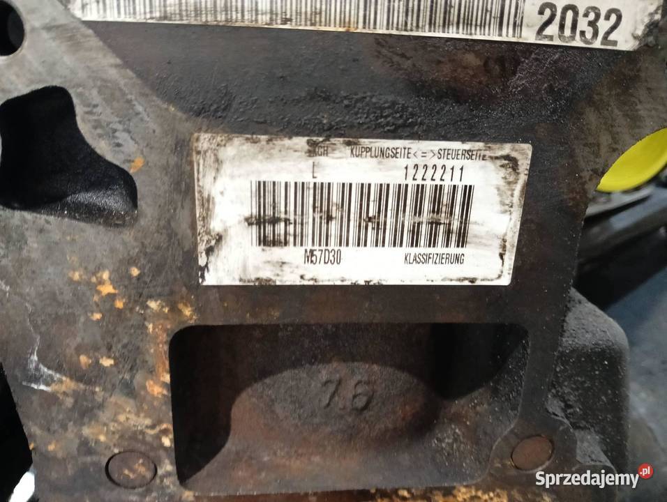 SILNIK KOMPLETNY DIESEL M57D30 30 D Bmw Seria 3
