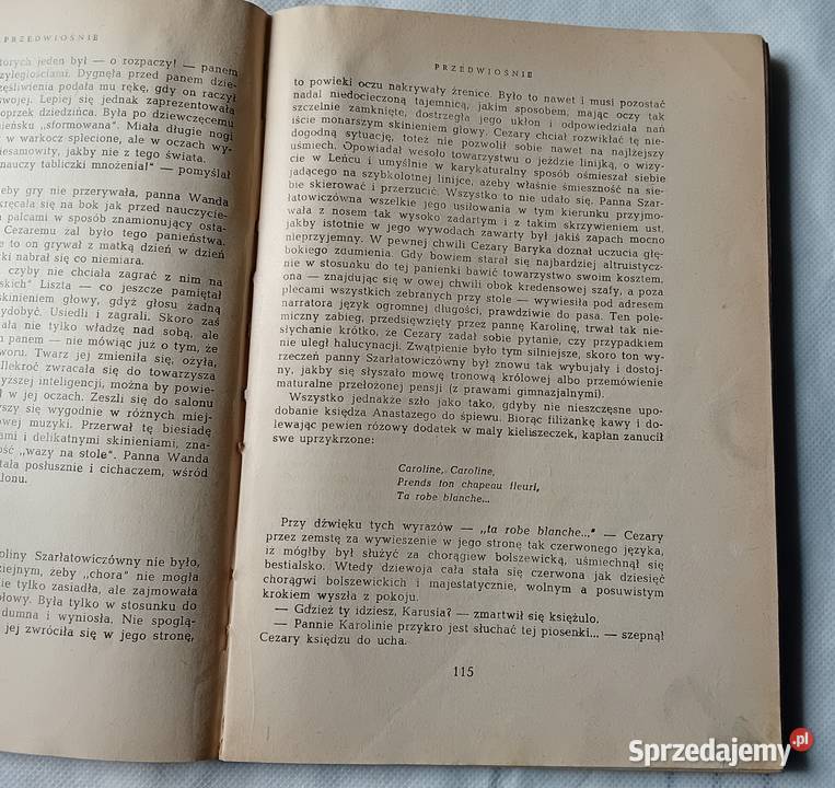 Stafan Żermski Utwory wybrane Tom V Przedwiośnie Koźminek