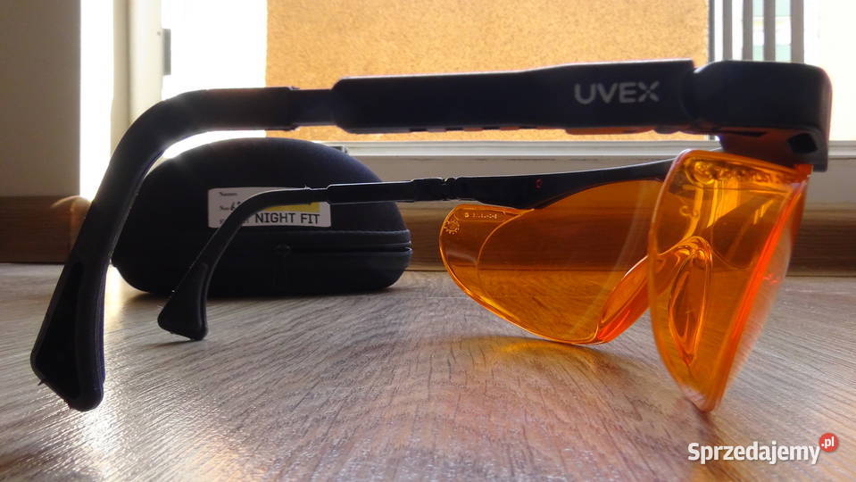 Okulary UVEX Night Fit nocne światło NOWE