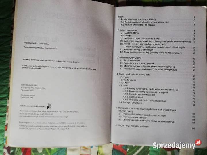 Zbiór zadań z chemii gimnazjum Kulawik Litwin ISBN 8388457349 małopolskie Kraków