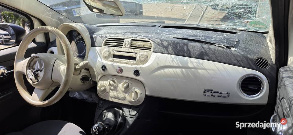 Fiat 500 12B 2009 270A uszkodzony Krasnystaw