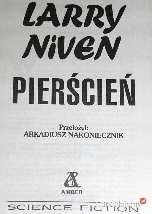 Pierścień Larry Niven Rok wydania 1991 Pozostałe lubelskie