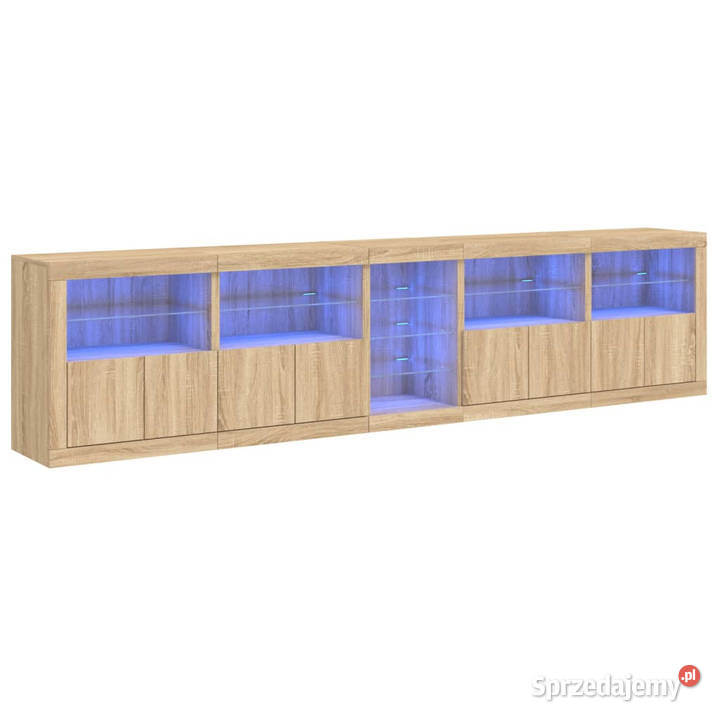 Szafka z oświetleniem LED dąb sonoma 283x37x67 Warszawa