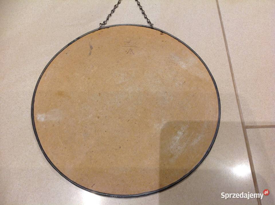 Przedwojenny Obrazek Viktoriański w Cynowej Antyki