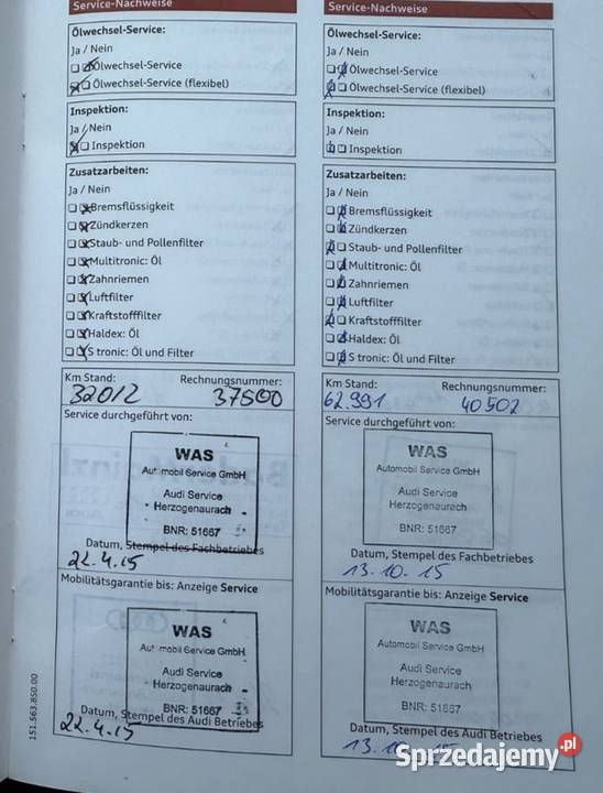 Audi A4 20 tdi 177 quattro Panorama Skóra z skórzana tapicerka Jelenia Góra