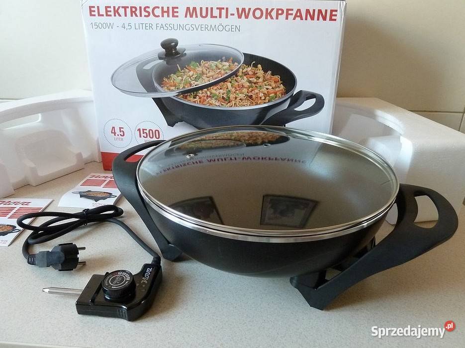 NOWA Patelnia Elektryczna WOK 1500 W GERMANY ro podkarpackie Rzeszów