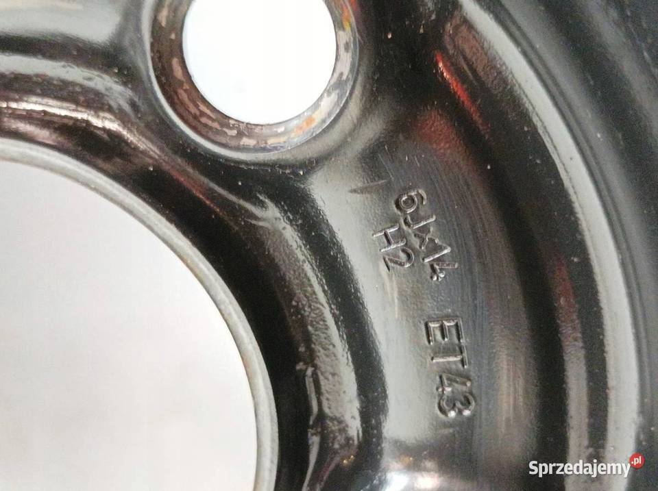 FELGA STALOWA R14 5X100 ET43 OC57MM 6JX14H2 VW świętokrzyskie