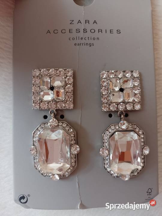 ZARA Bogato zdobione kolczyki wieczorowe z małopolskie Kraków