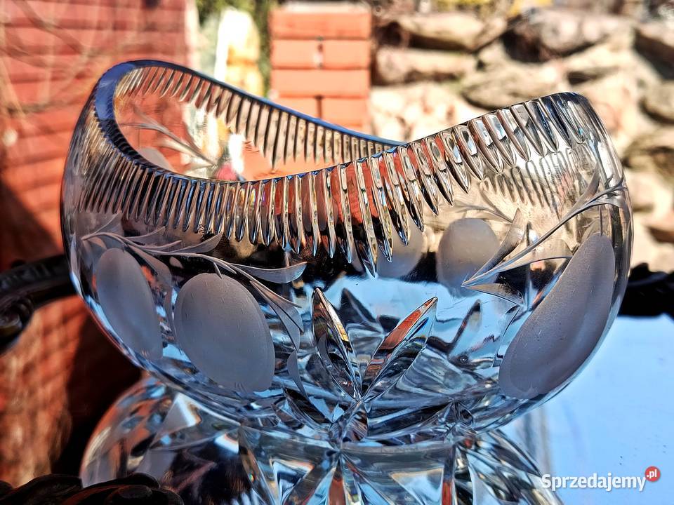 Gondola kryształowa owoce Porcelana i szkło Klenica