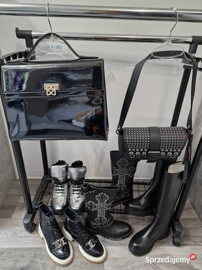 Kozaki Czarne Wysokie 36 Skóra śląskie Żywiec