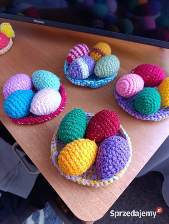 Jajka Wielkanocne dekoracja Świąteczna 6 ręcznie małopolskie Kraków