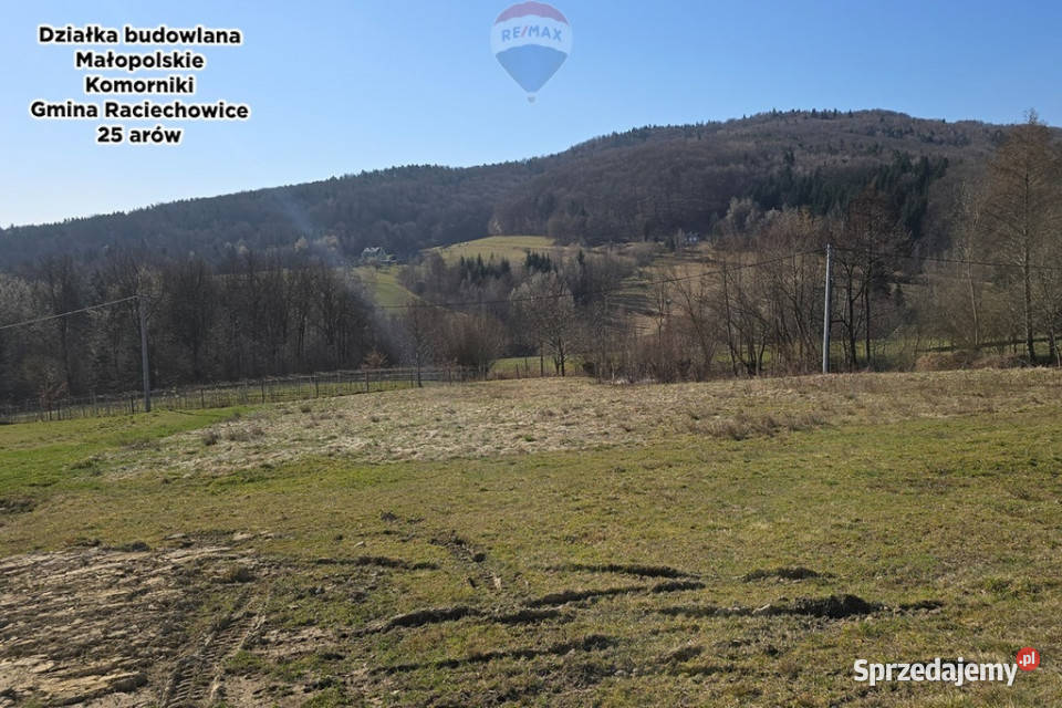 Działka 25a Komorniki Raciechowice małopolska 52m